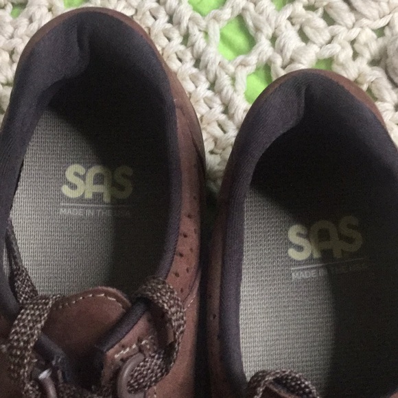 SAS oxford perforat brown cushion orthotic insole - Picture 2 of 6